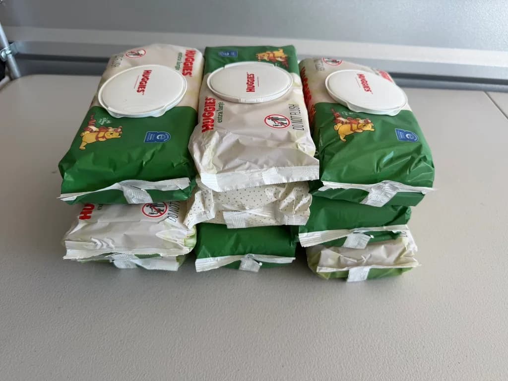 9 Packs of Huggies Extra Large Baby Wipes