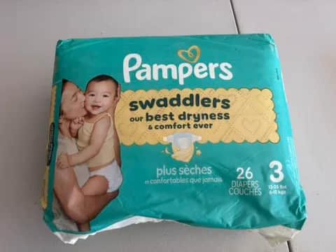 Pampers Swaddlers Size 3 Diapers (26 Count)