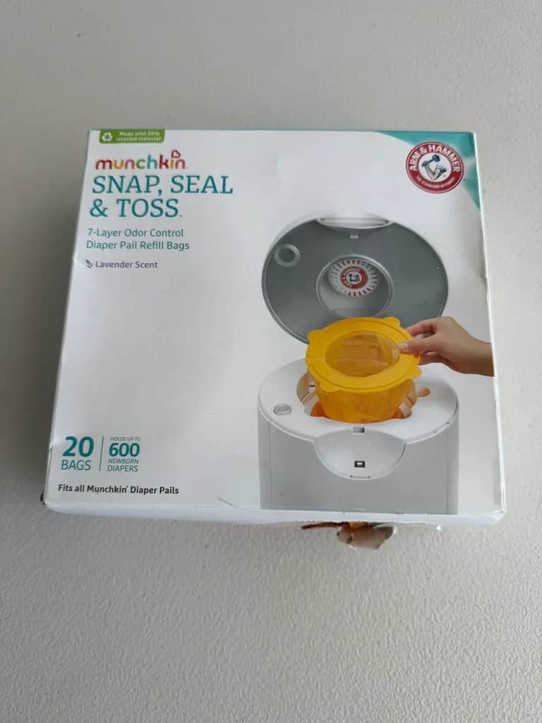 Munchkin Snap, Seal & Toss Diaper Pail Refill Bags (20 Count)